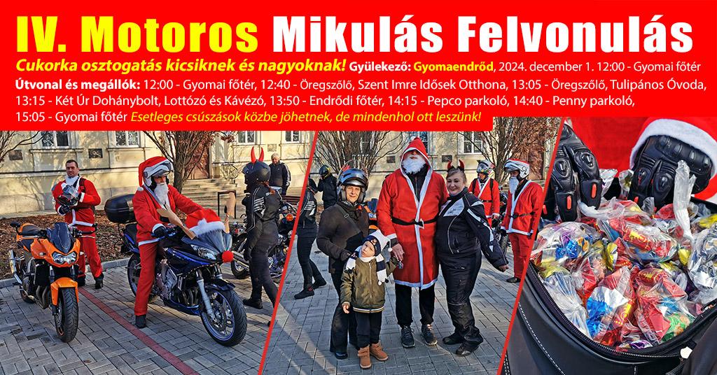IV. Motoros Mikulás Felvonulás