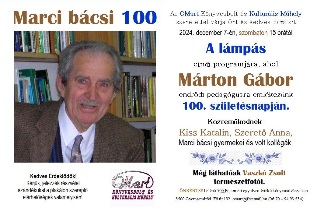 100 éve született Márton Gábor endrődi pedagógus