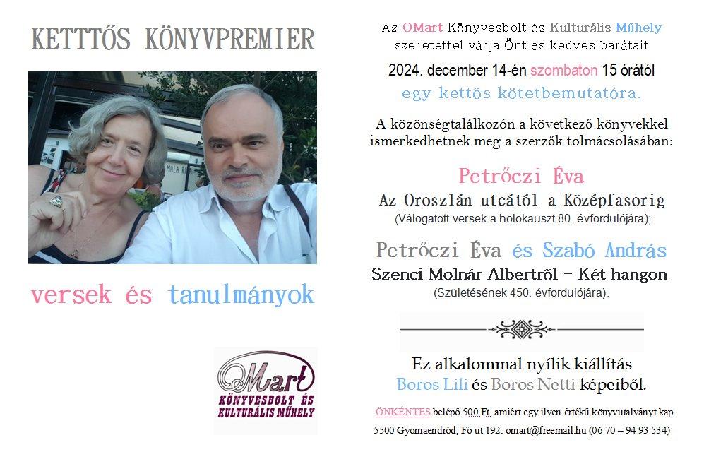 Petrőczi Éva - Szabó András - Kettős könyvpremier