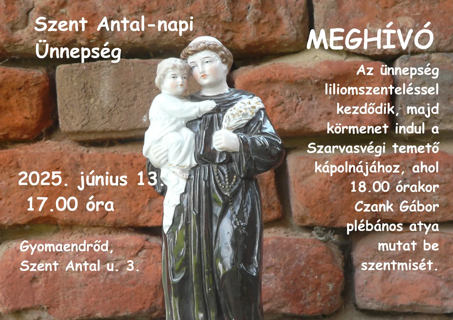Szent Antal-napi ünnepség