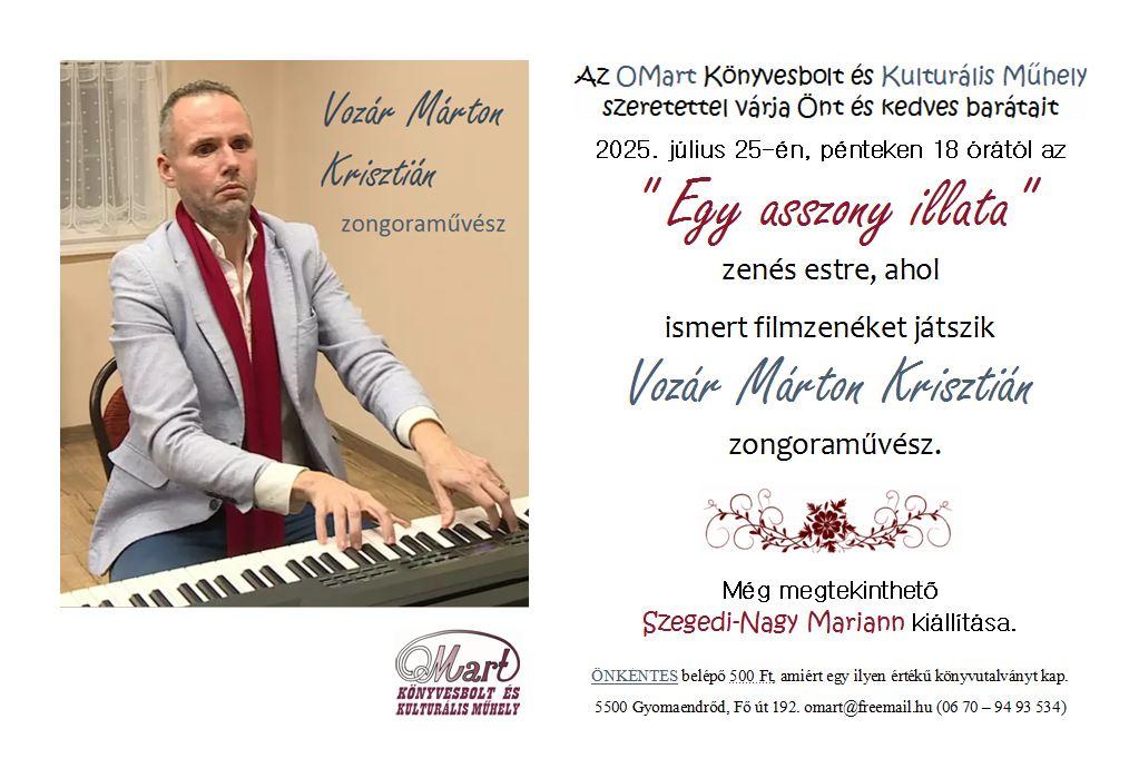 Vozár Márton Krisztián: Egy asszony illata - filmzenék zongorán