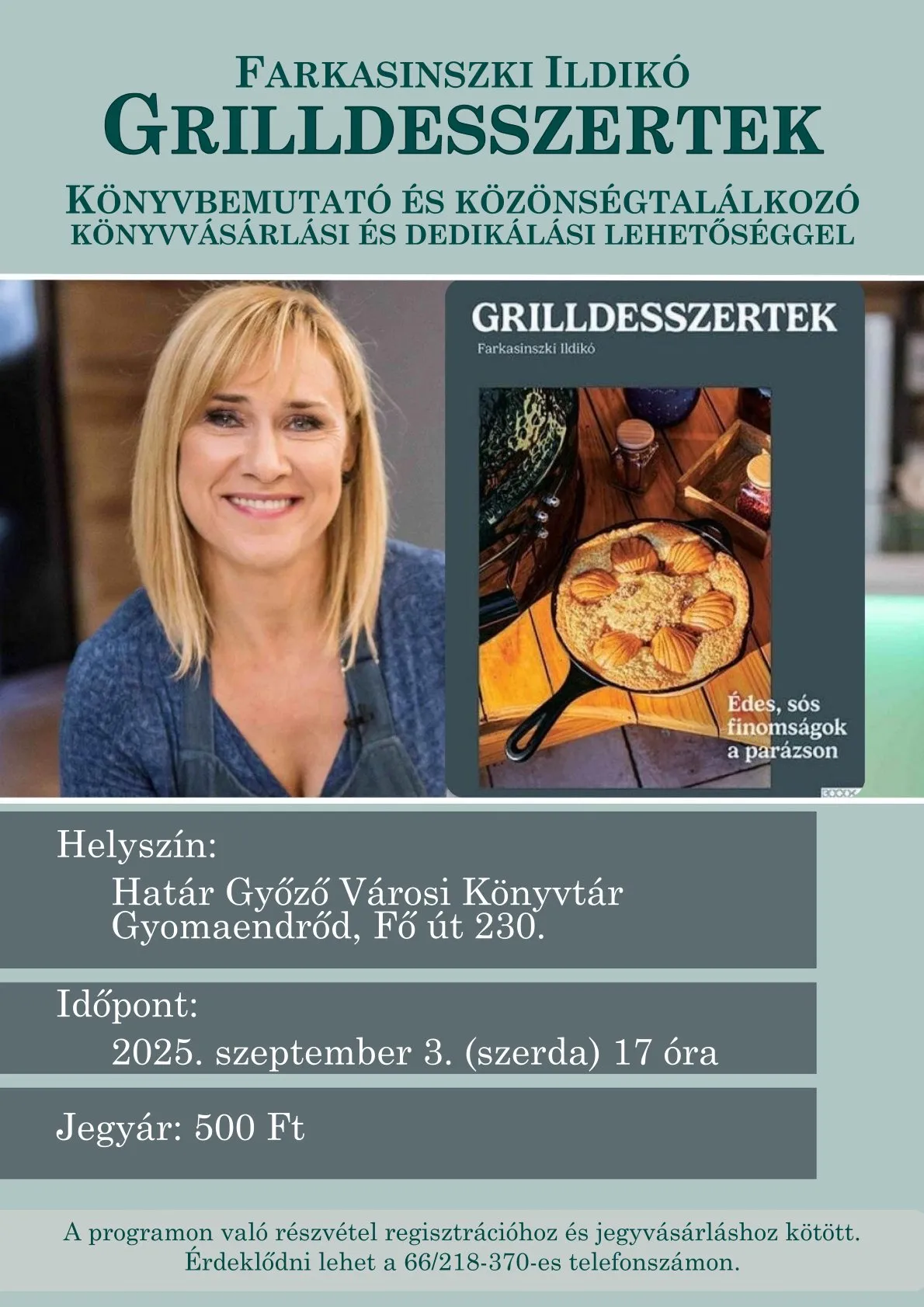 Grilldesszertek Farkasinszki Ildikóval