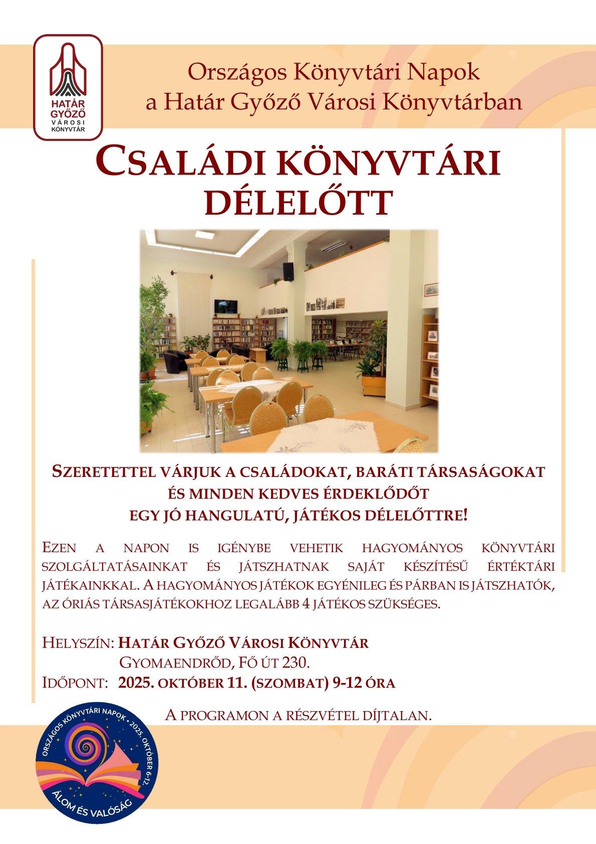 Családi könyvtári délelőtt