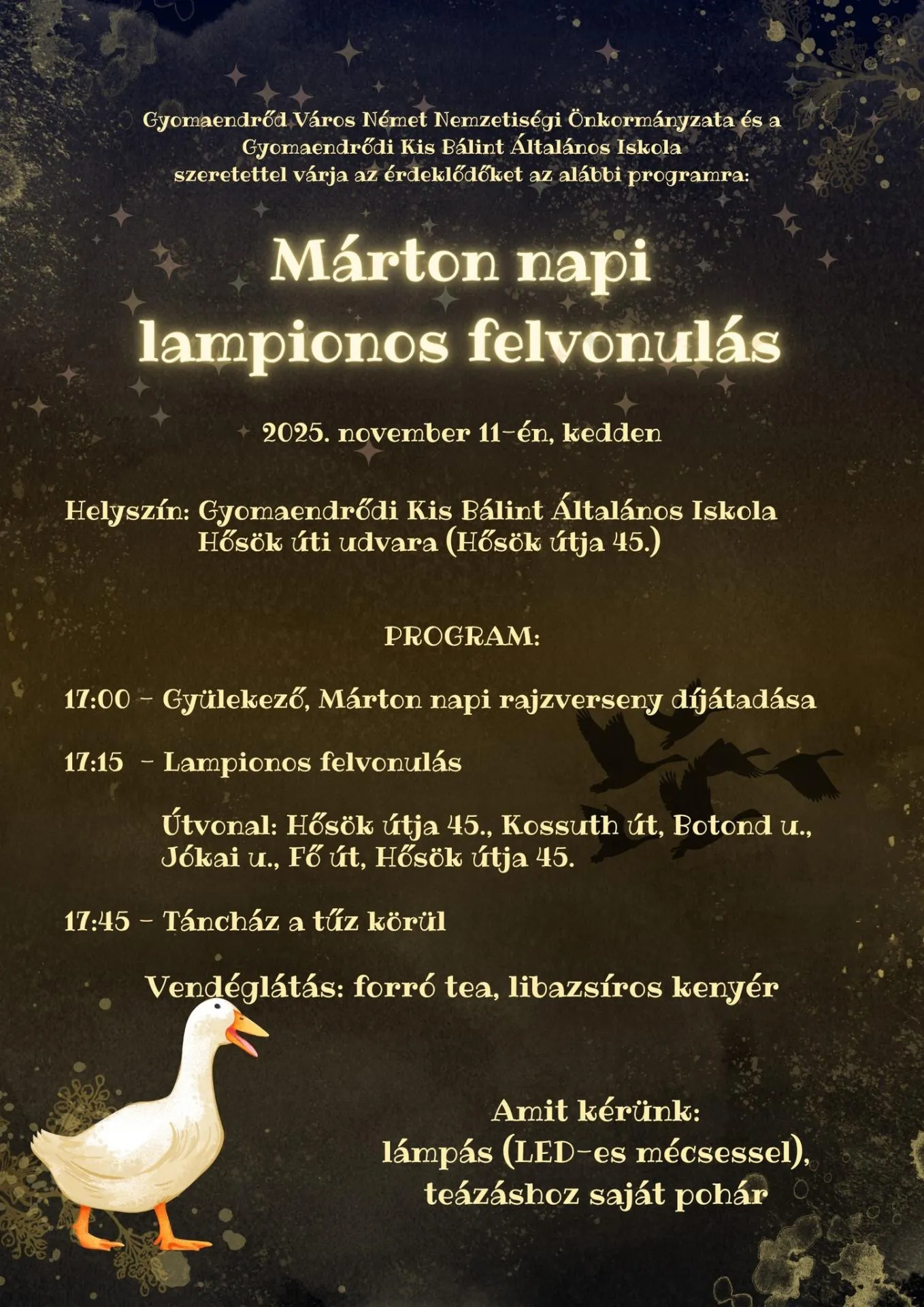 Márton napi lampionos felvonulás