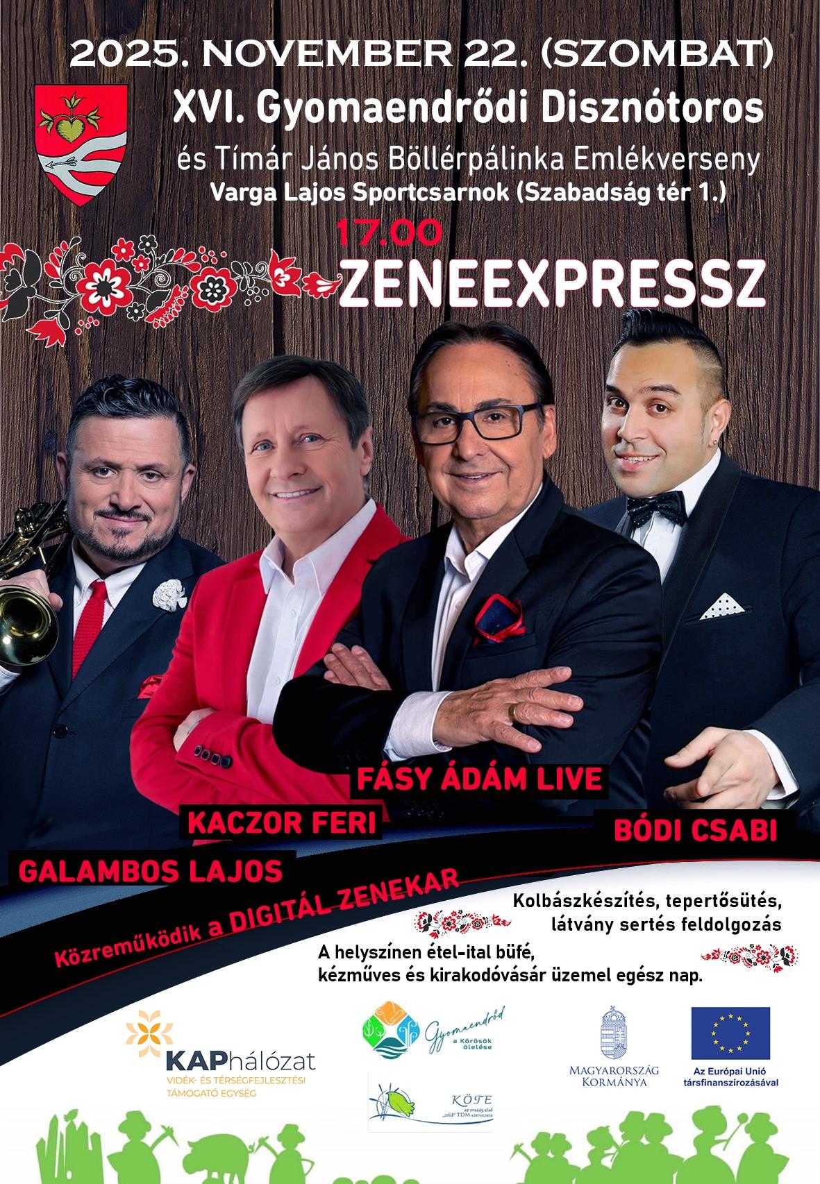XVI. Gyomaendrődi Disznótoros és Tímár János Böllérpálinka Emlékverseny