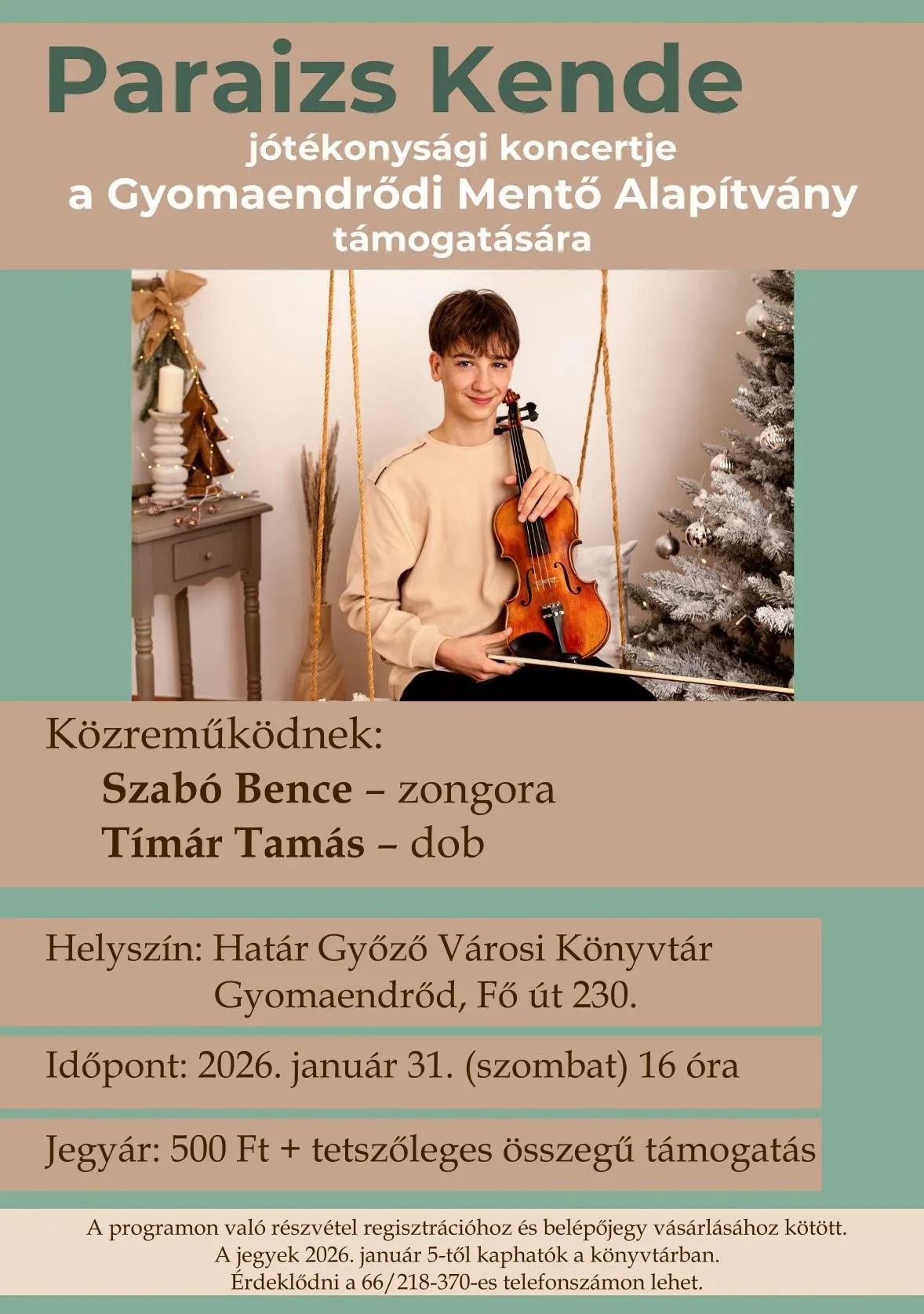 Paraizs Kende jótékonysági koncertje