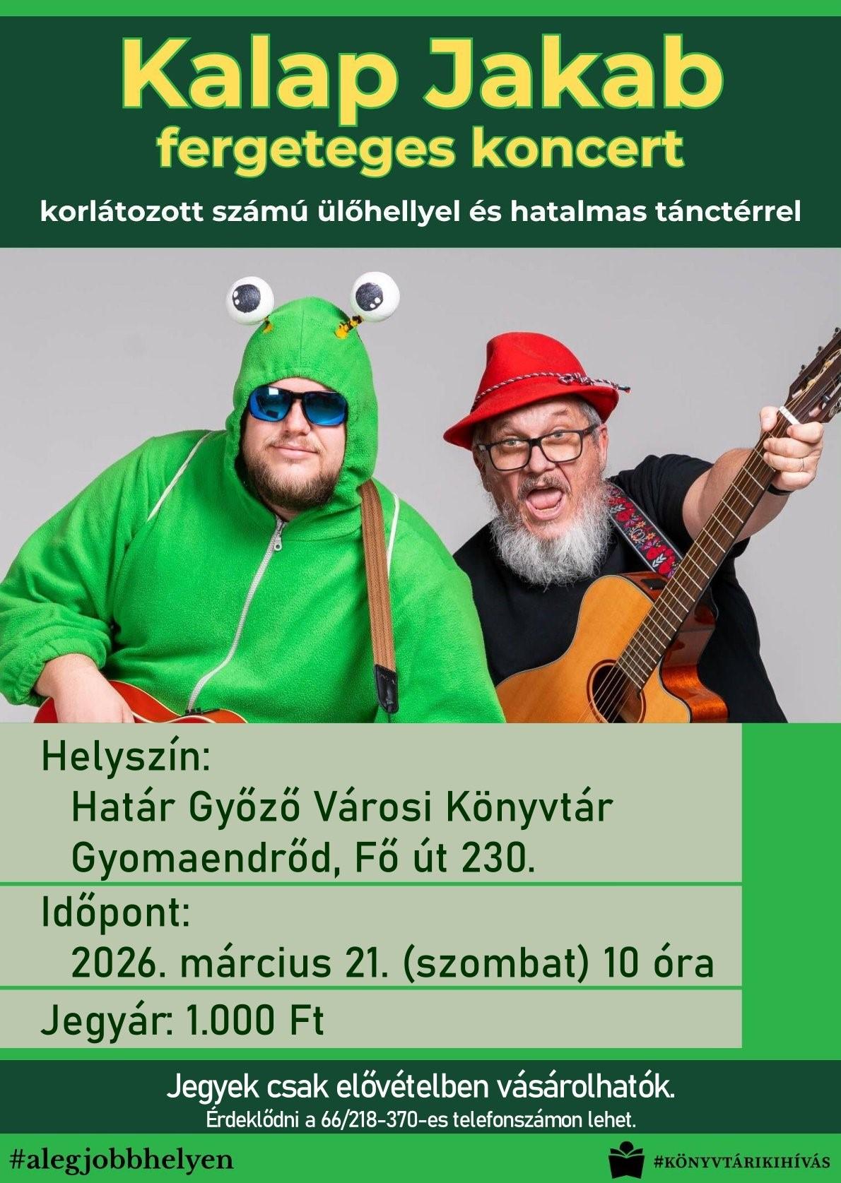 Kalap Jakab fergeteges koncert