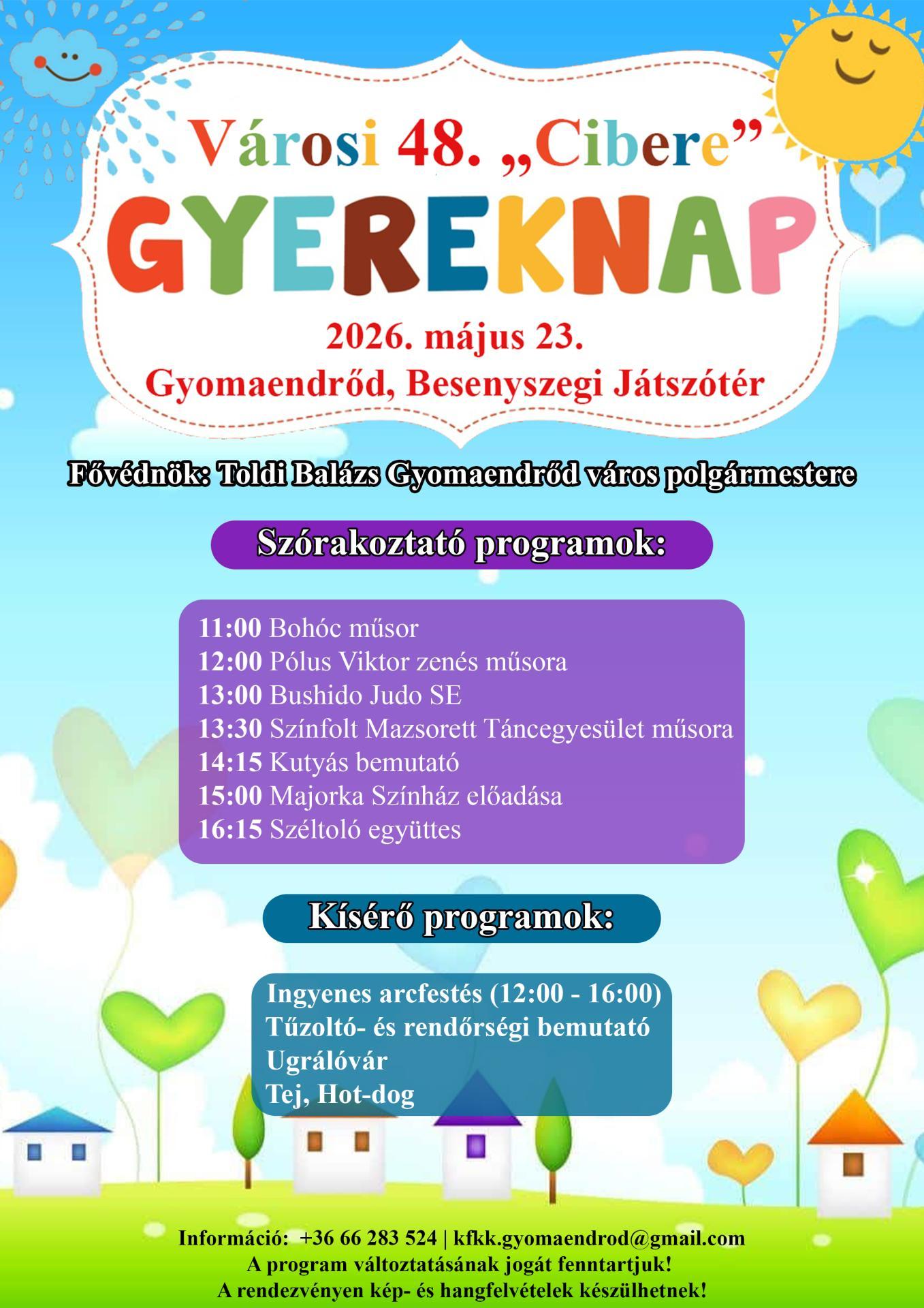 Városi 48. "Cibere" Gyereknap