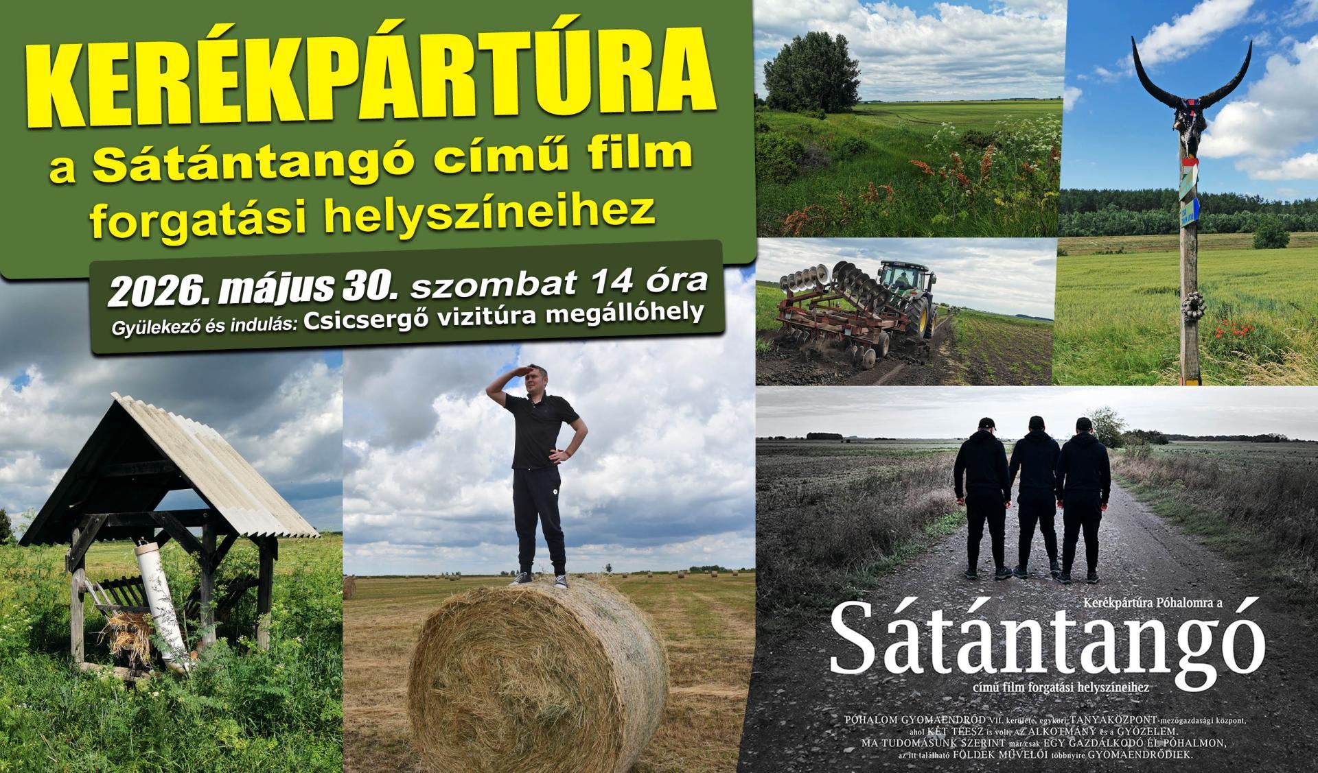 Kerékpártúra Póhalomra a Sátántangó című film forgatási helyszíneihez (2026)