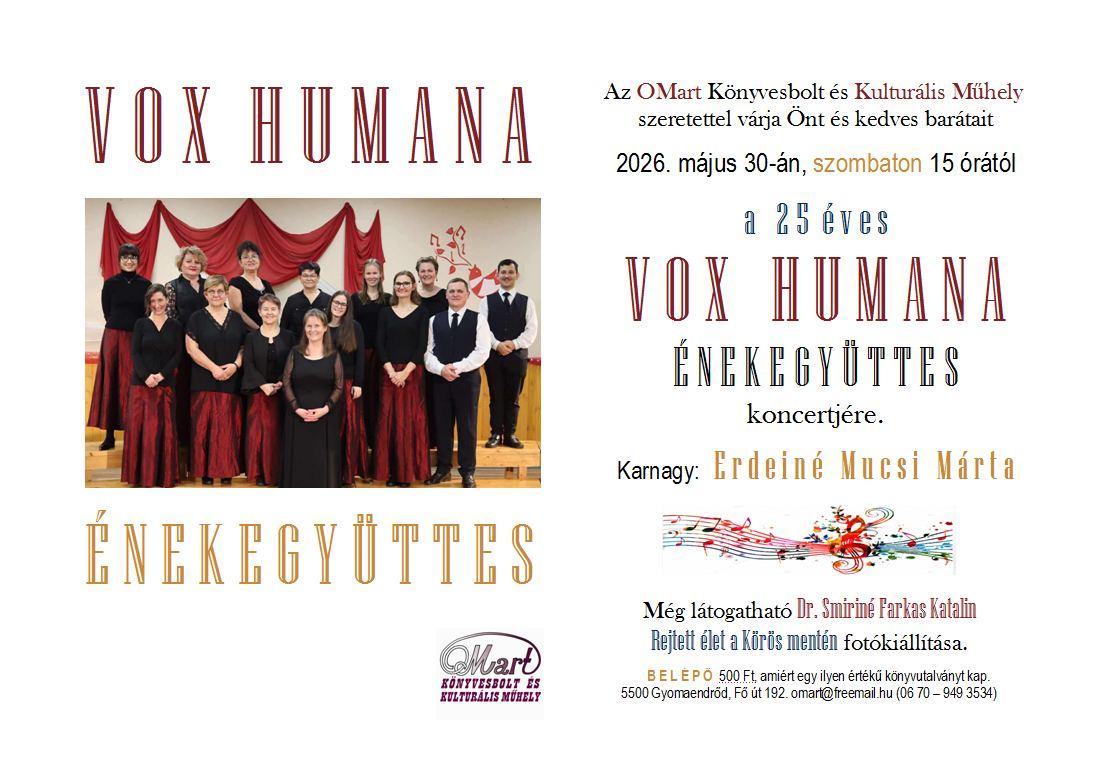 Vox Humana Énekegyüttes koncertje