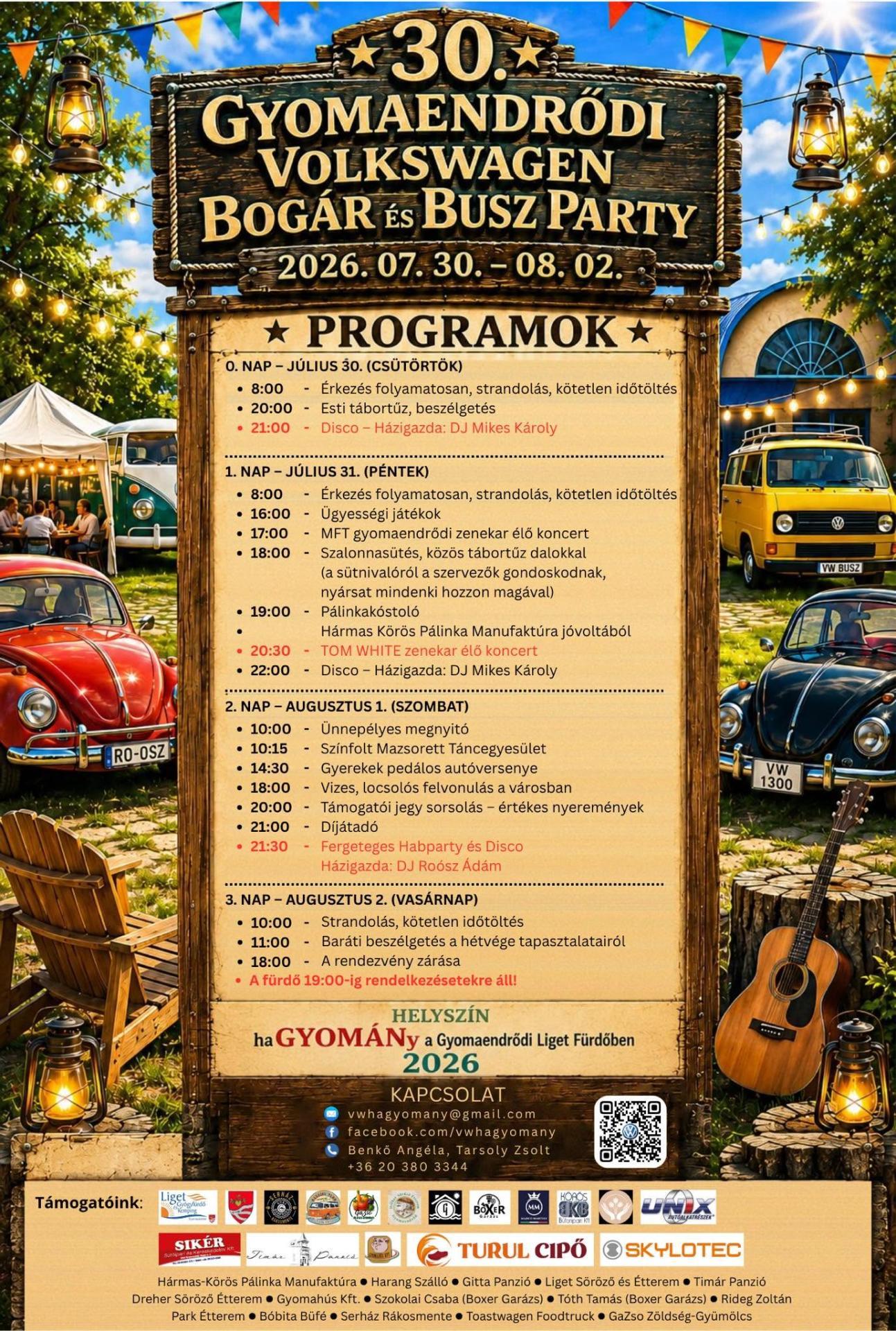 XXX. Gyomaendrődi Volkswagen Bogár és Busz Party