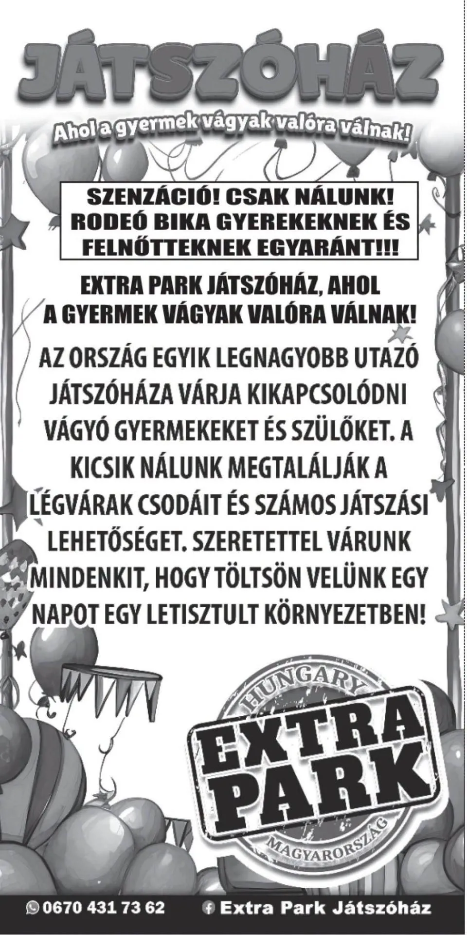 Extra Park Játszóház
