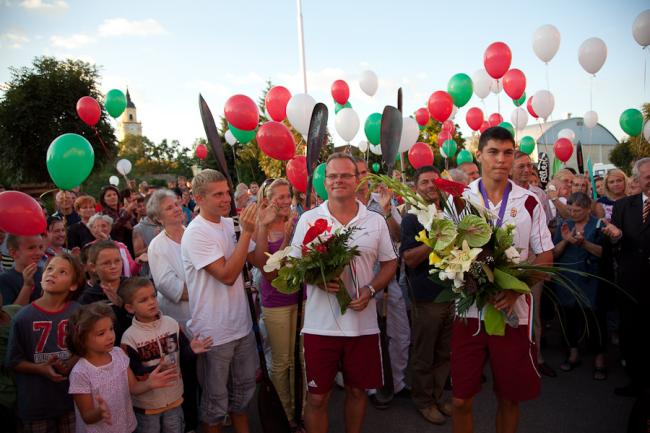 Olimpia bajnokunk, Tótka Sándor ünnepélyes fogadtatása