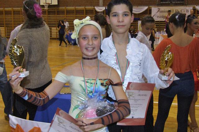 Adri és Tibi - kétszeres Magyar Bajnok párosunk (A képen: Dávid Adrienn - Beinschródt Tibor)