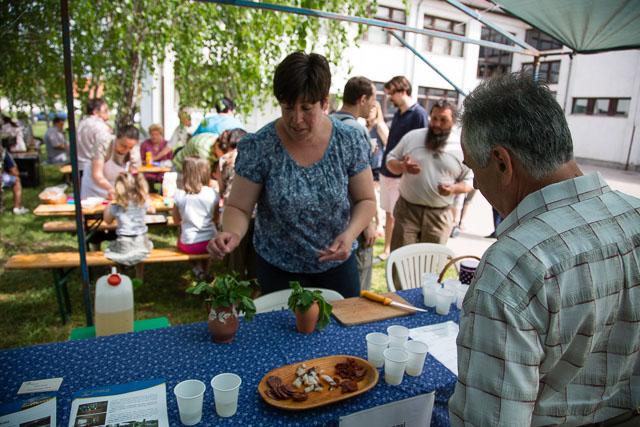Egészség-piac Gyomaendrődön (A képen: A Birkacsárda saját készítésű citromfű- és bodzaitala is megkóstolható volt az egészség-piacon)