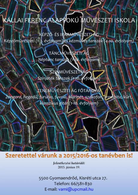 Beiskolázás a Kállai Ferenc Alapfokú Művészeti Iskolában
