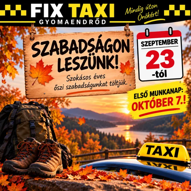 Fix Taxi szolgáltatással kapcsolatos tájékoztatás