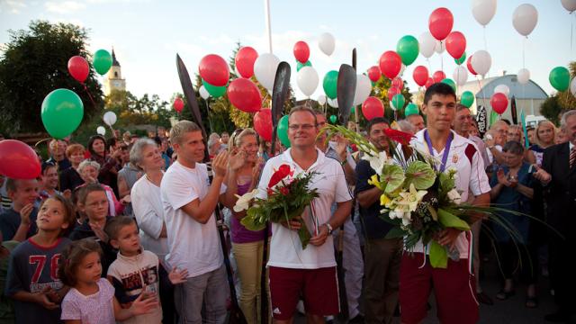 Olimpia bajnokunk, Tótka Sándor ünnepélyes fogadtatása