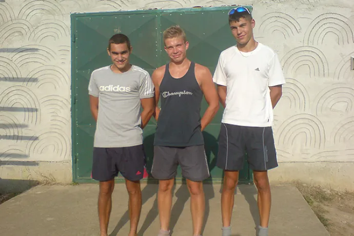 Gyomaendrődi Olimpiai Reménységek! (A képen balról jobbra: Kiss Csaba, Gellai Tamás, Tótka Sándor)