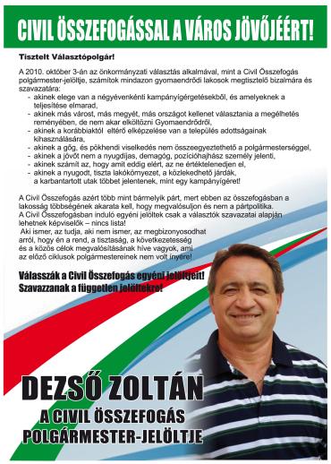 Civil Összefogással a város jövőjéért!