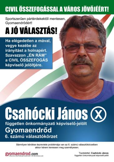 Dezső Zoltán független polgármester jelölt