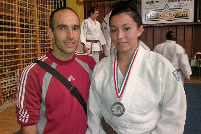 Csinci ezüstérmes az U23-as Országos Bajnokságon! (A képen: Varga István edző és Siroki Ibolya)