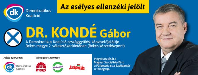 Bemutatkozik dr. Kondé Gábor országgyűlési képviselőjelölt