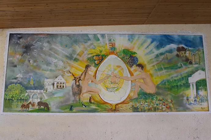"Születés" falfestmény
