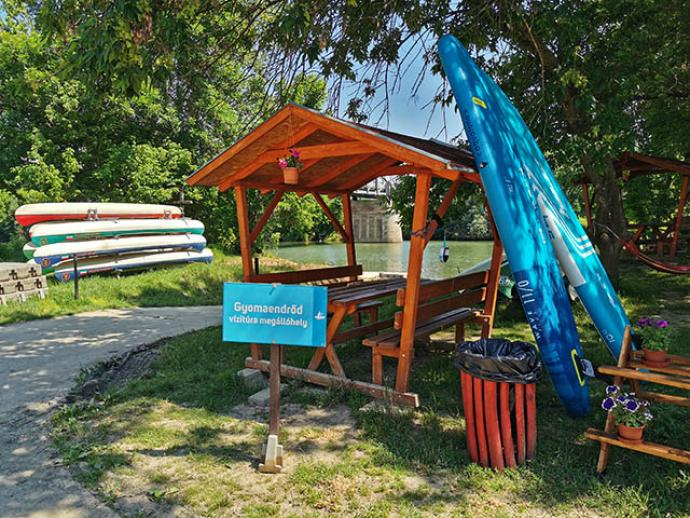 Vízitúra megállóhely