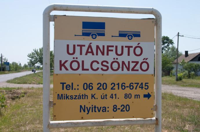 Utánfutó kölcsönző