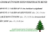 Evangélikus Egyházközség ünnepi istentiszteleti rend